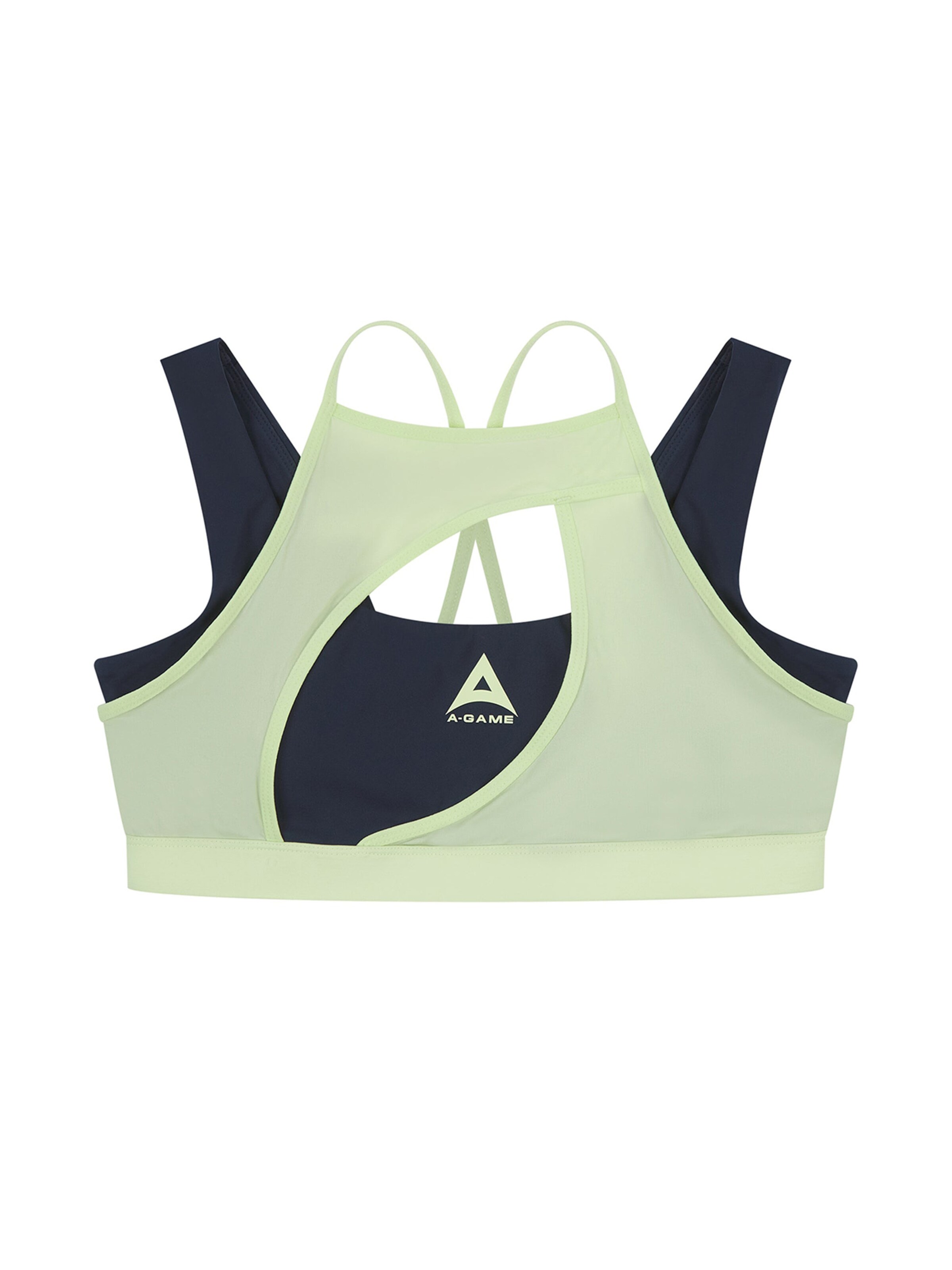 Soutien-gorge de sport A-Game en bleu : devant