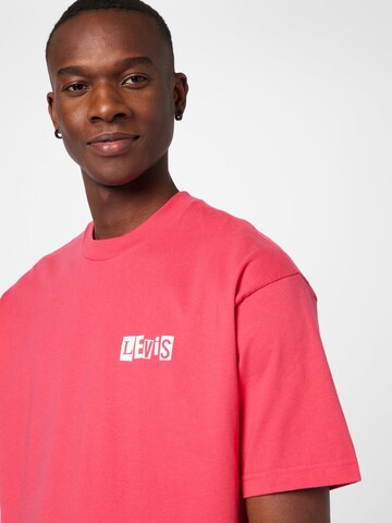 Levi's Skateboarding Shirt 'Skate Graphic Box Tee' in Rood