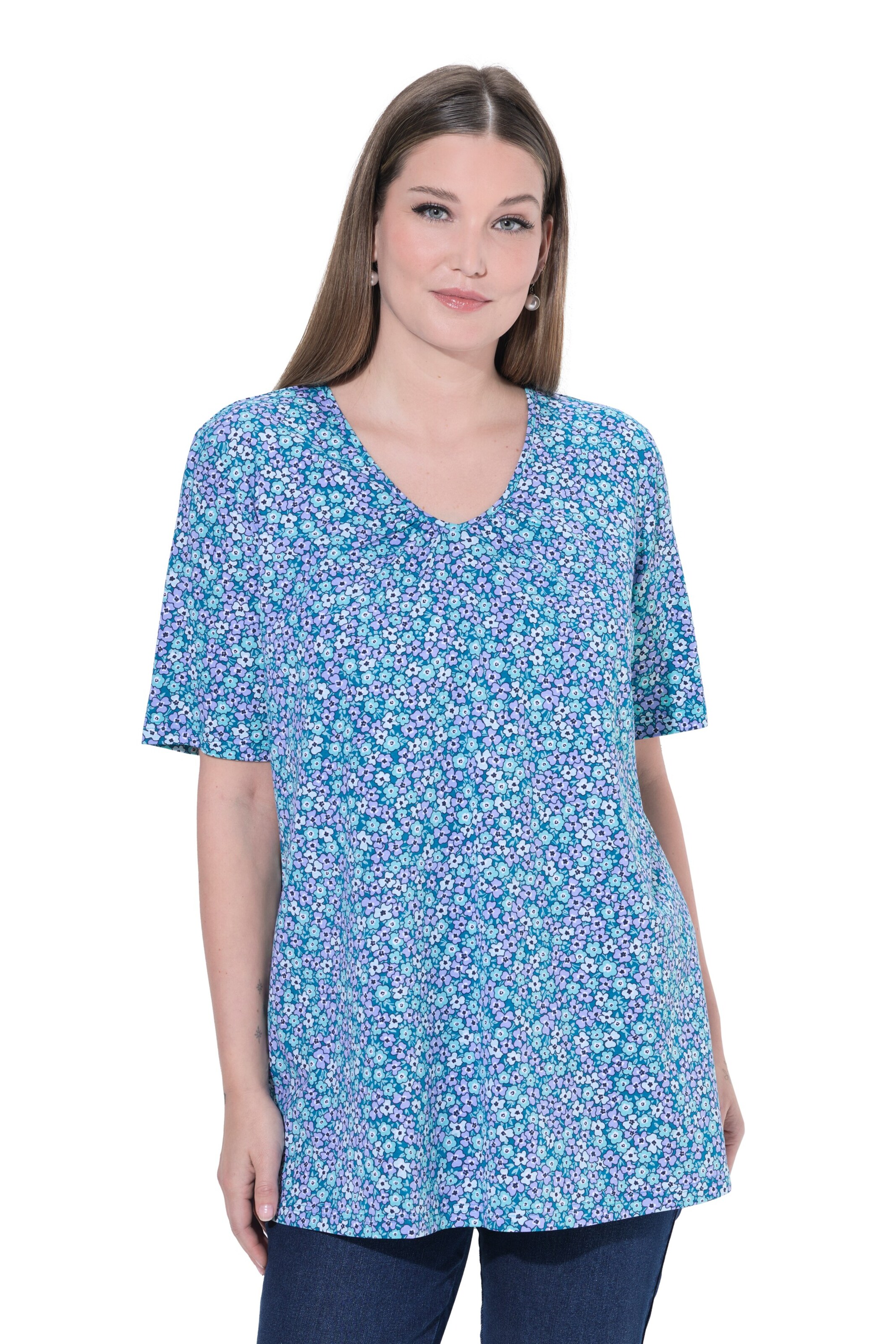 Ulla Popken Shirt in Blau: Vorderseite