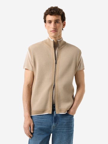 BOGNER Strickweste 'Enzo' in Beige: Vorderseite