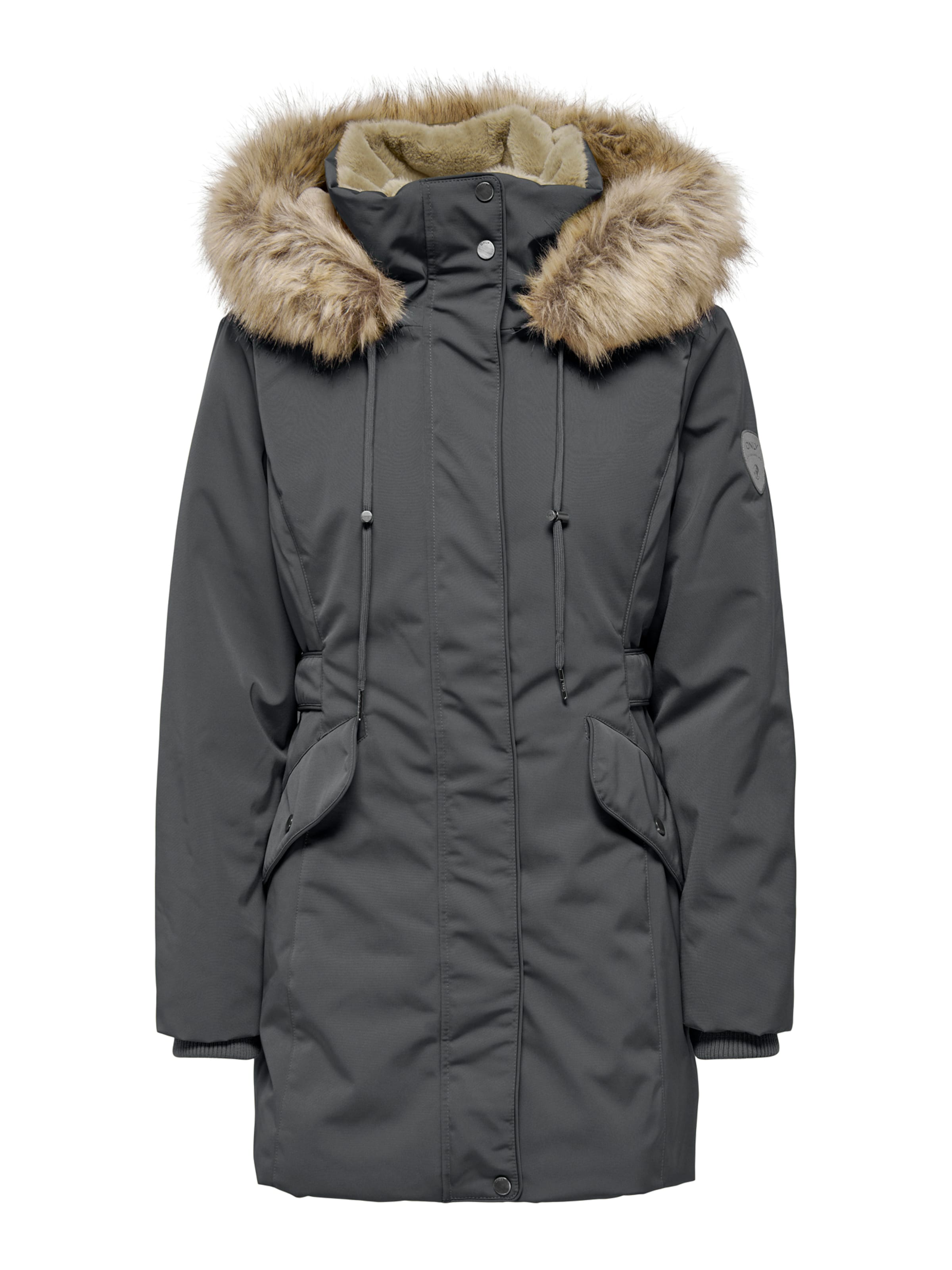 Parka d’hiver ONLY Carmakoma en gris : devant