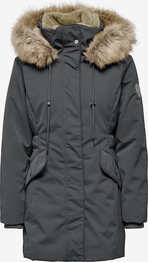 ONLY Carmakoma Talviparka värissä meleerattu ruskea / harmaa, Tuotenäkymä