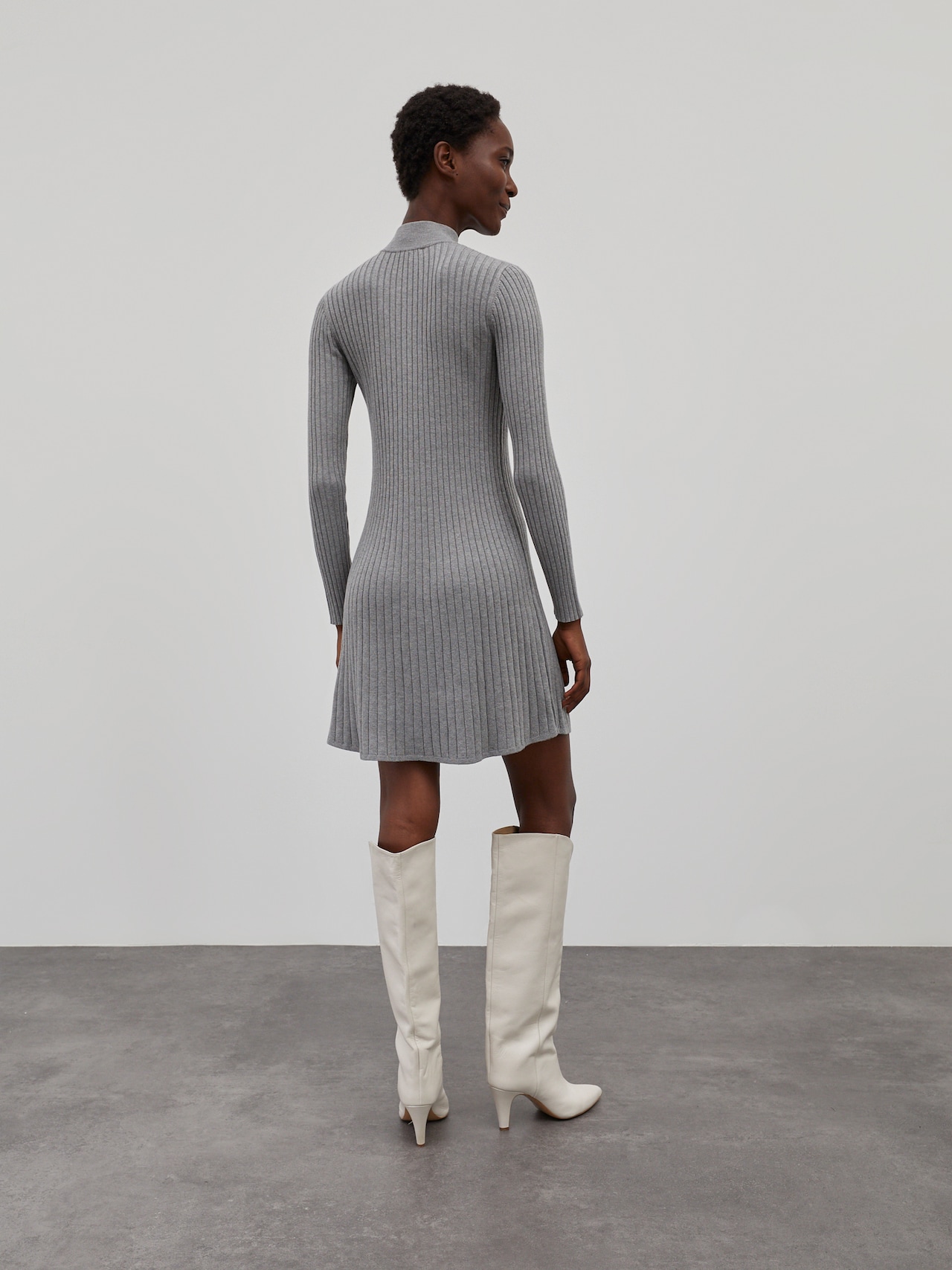 EDITED Vestido 'Karoline' gris moteado