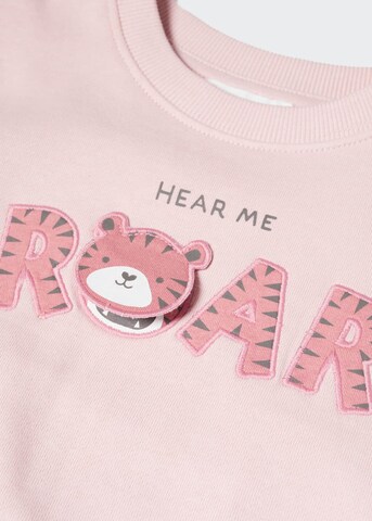 MANGO KIDS Sweatshirt 'ROAR' in Pink