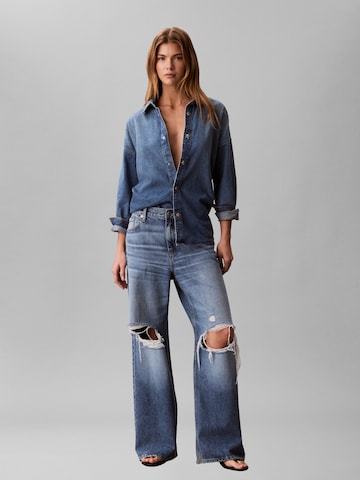 Calvin Klein Jeans Baggy Džínsy - Modrá