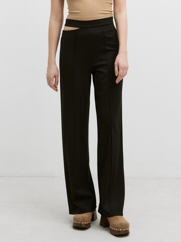 Wide Leg Pantalon 'Odilgard' EDITED en noir : devant