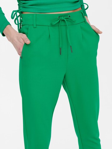 ONLY Slim fit Pleat-Front Pants 'Portrash' in Green