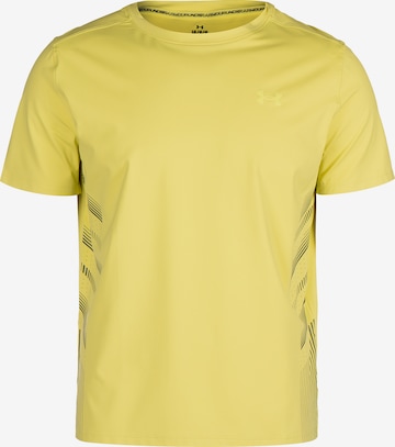 T-Shirt fonctionnel UNDER ARMOUR en jaune : devant