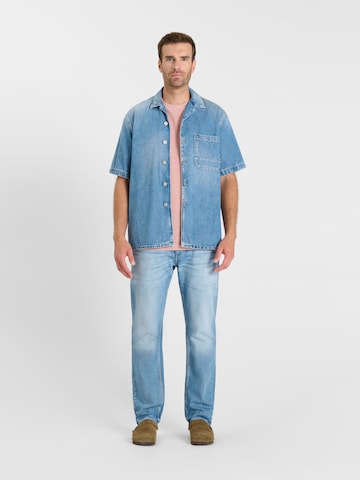 Coupe regular Chemise Le Temps Des Cerises en bleu