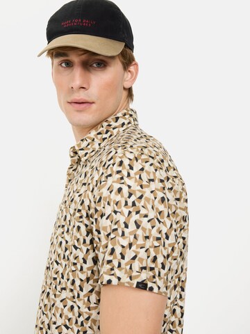 CAMEL ACTIVE Regular fit Button Up Shirt in Beige