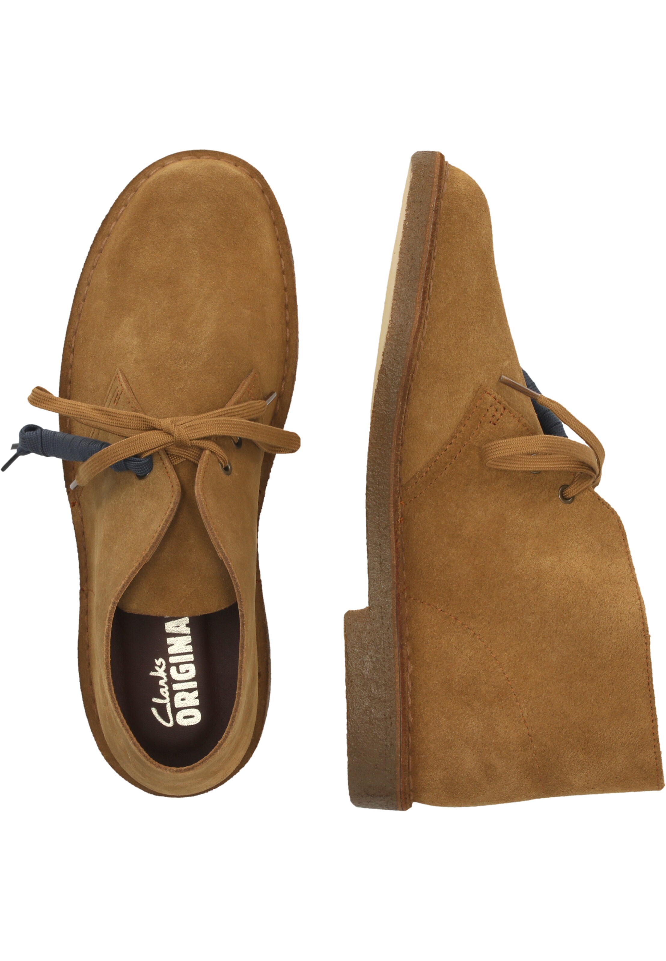 CLARKS Schnürboots 'Desert' in Braun