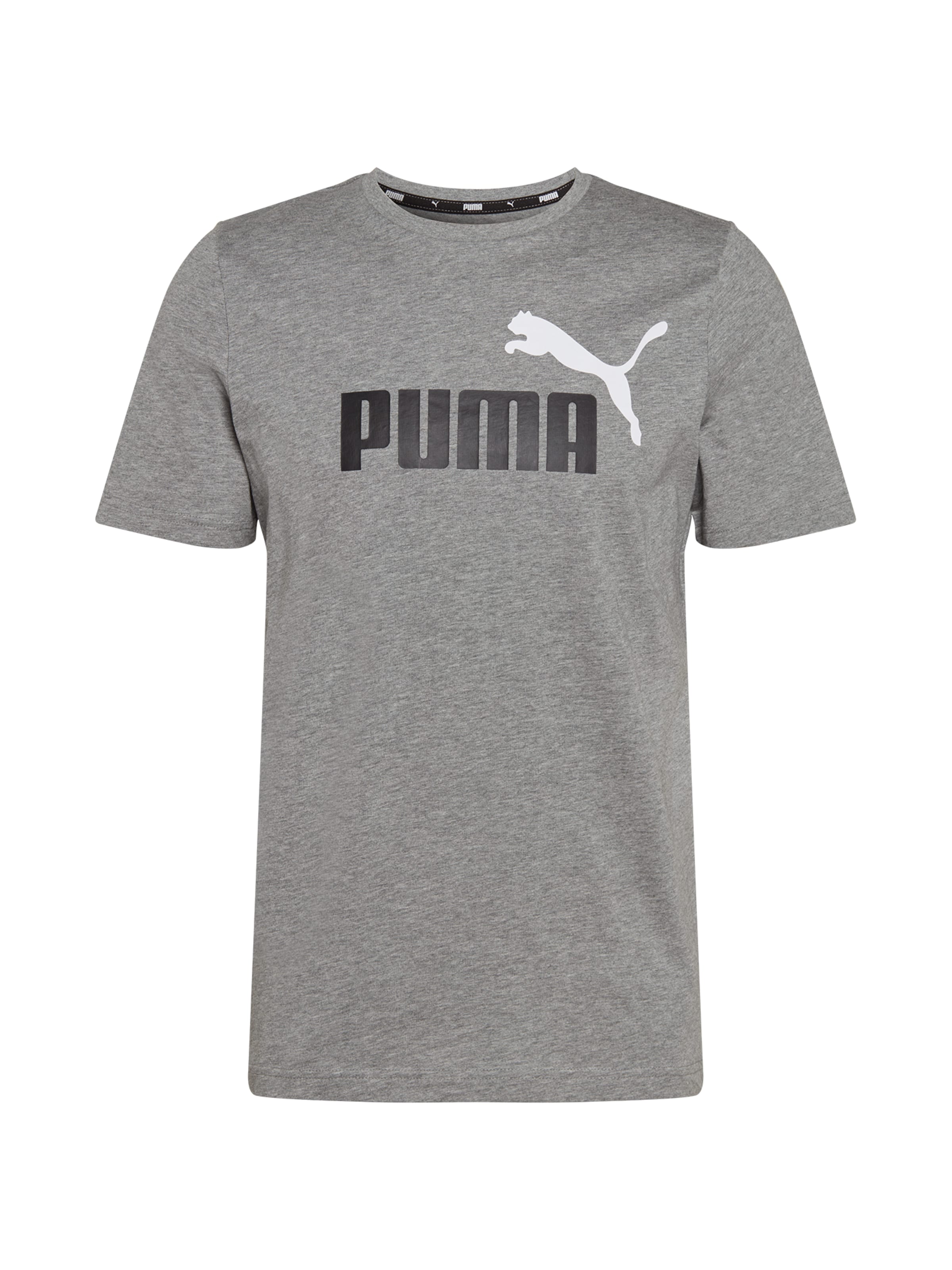 PUMA Функционална тениска 'ESS+' в сиво: отпред