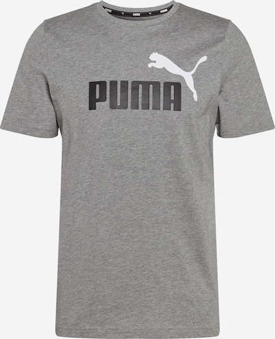 PUMA Toiminnallinen paita 'ESS+' värissä meleerattu harmaa / musta / valkoinen, Tuotenäkymä