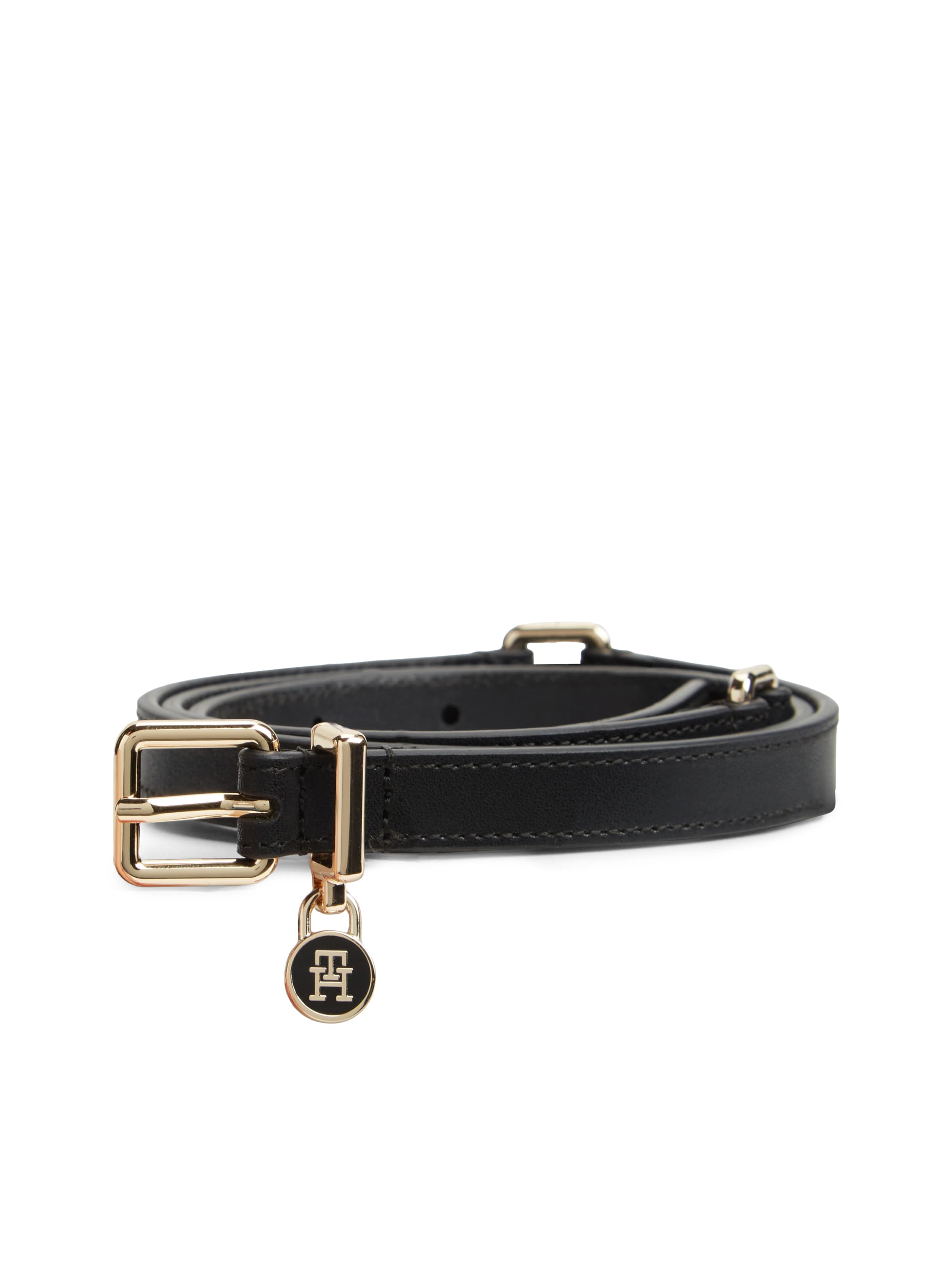 TOMMY HILFIGER - Cinturón 'AMERICAN' en negro: frente