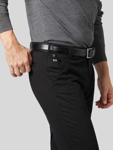 Regular Pantalon chino 'Roma' MEYER en noir