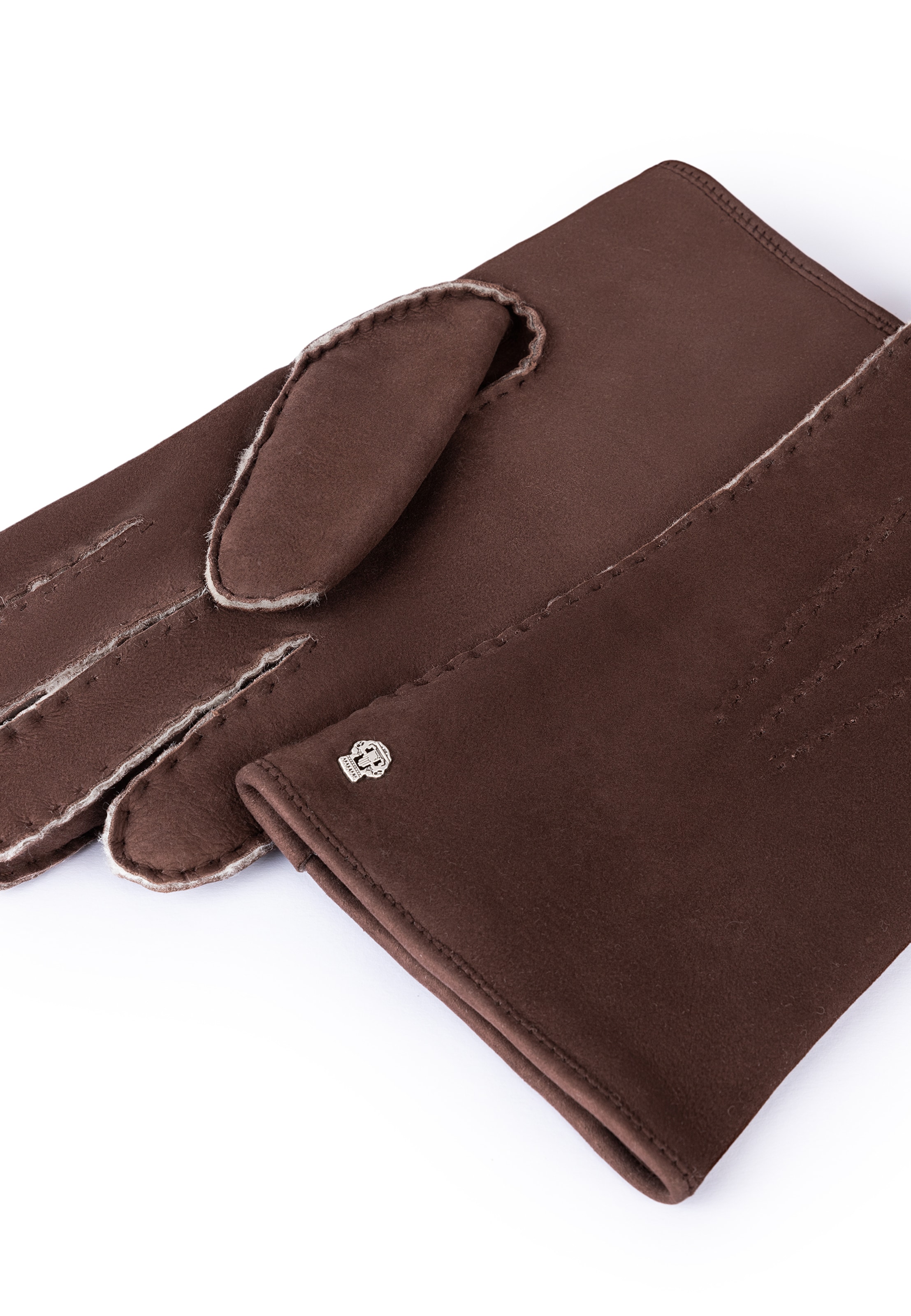 Roeckl Full finger gloves 'GALWAY' in Brown