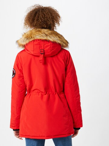 Superdry Winter jacket 'Everest' in Red