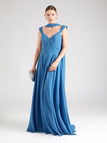 mascara Evening Dress in Blue