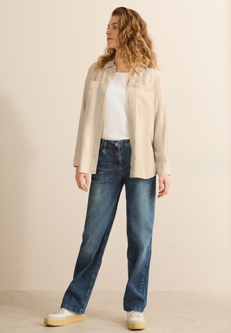 CECIL Bluse im Washed-Look in Beige