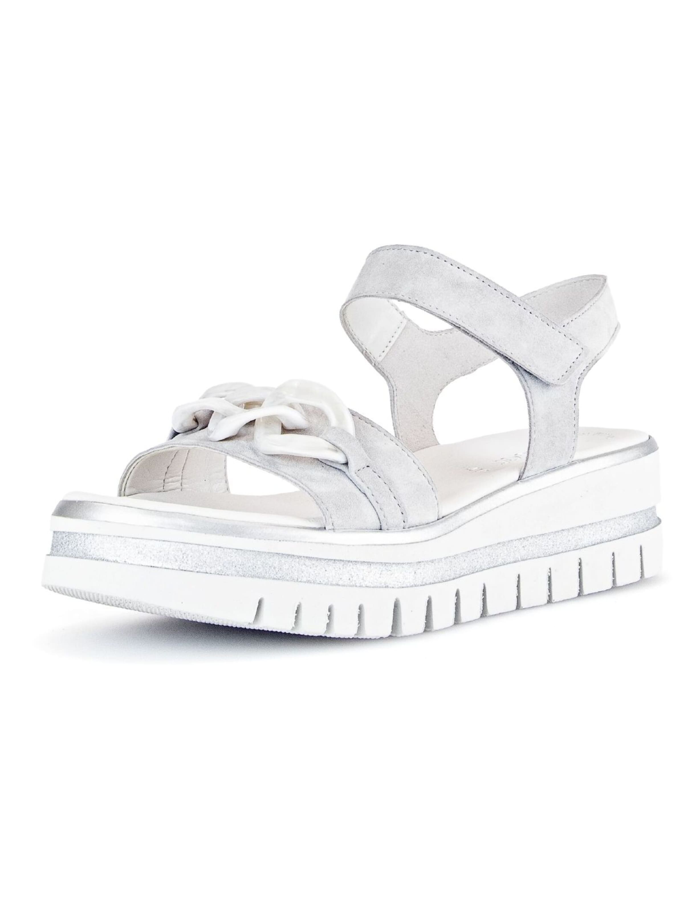 GABOR Sandale in Grau: Vorderseite