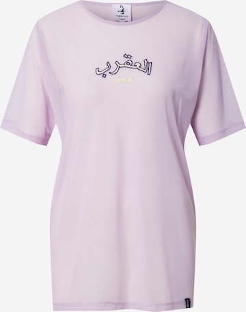 VIERVIER T-shirt 'Pia' i lila: framsida