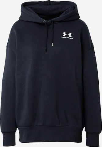 UNDER ARMOUR - Sweatshirt de desporto 'Essential' em preto: frente