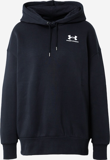 UNDER ARMOUR Sweat de sport 'Essential' en noir / blanc, Vue avec produit