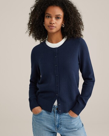 Cardigan WE Fashion en bleu : devant