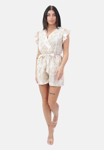 Tuta jumpsuit di Elara in beige