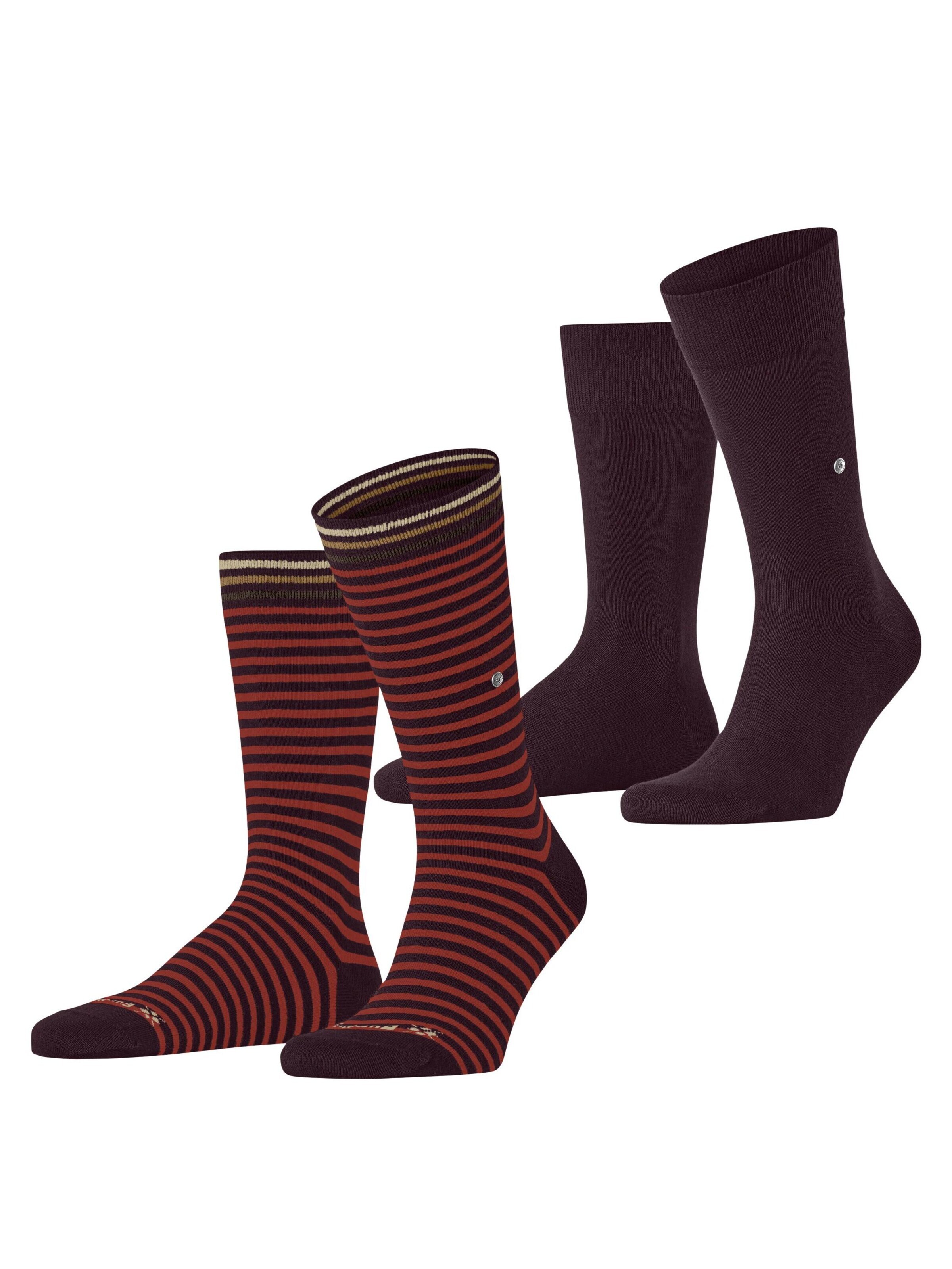 BURLINGTON Socken 'Everyday Stripe 2-Pack'‌‌‌‌‌‌‌ in Lila: Vorderseite