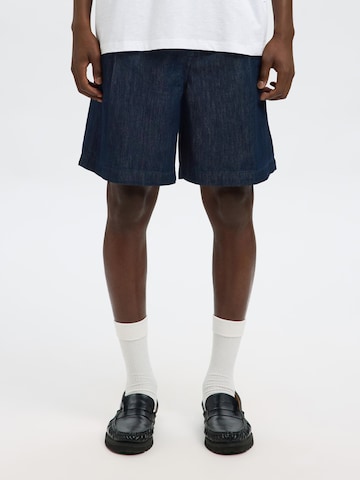 SELECTED - Loosefit Vaquero en azul: frente