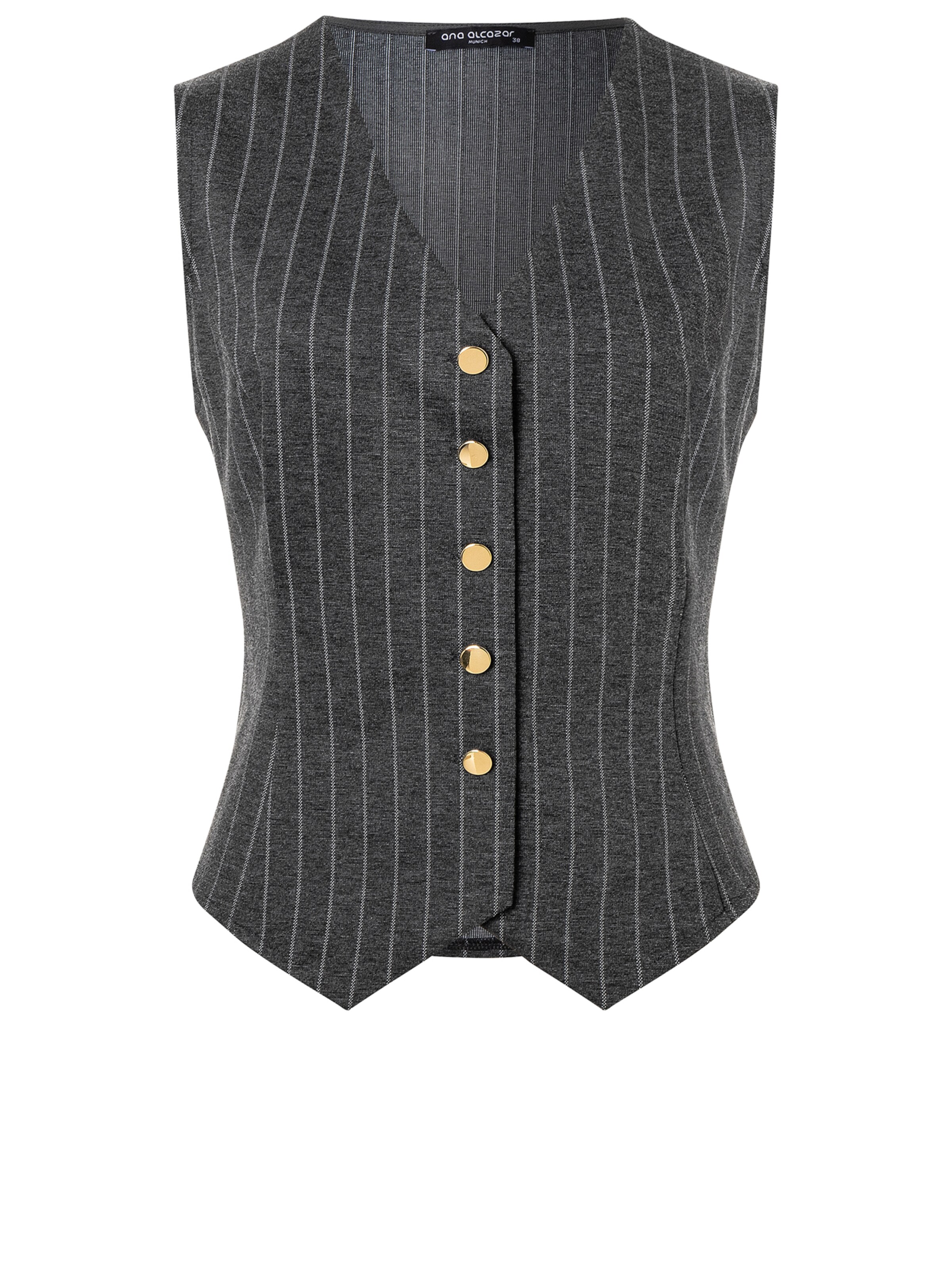Ana Alcazar Weste in Grau: Vorderseite