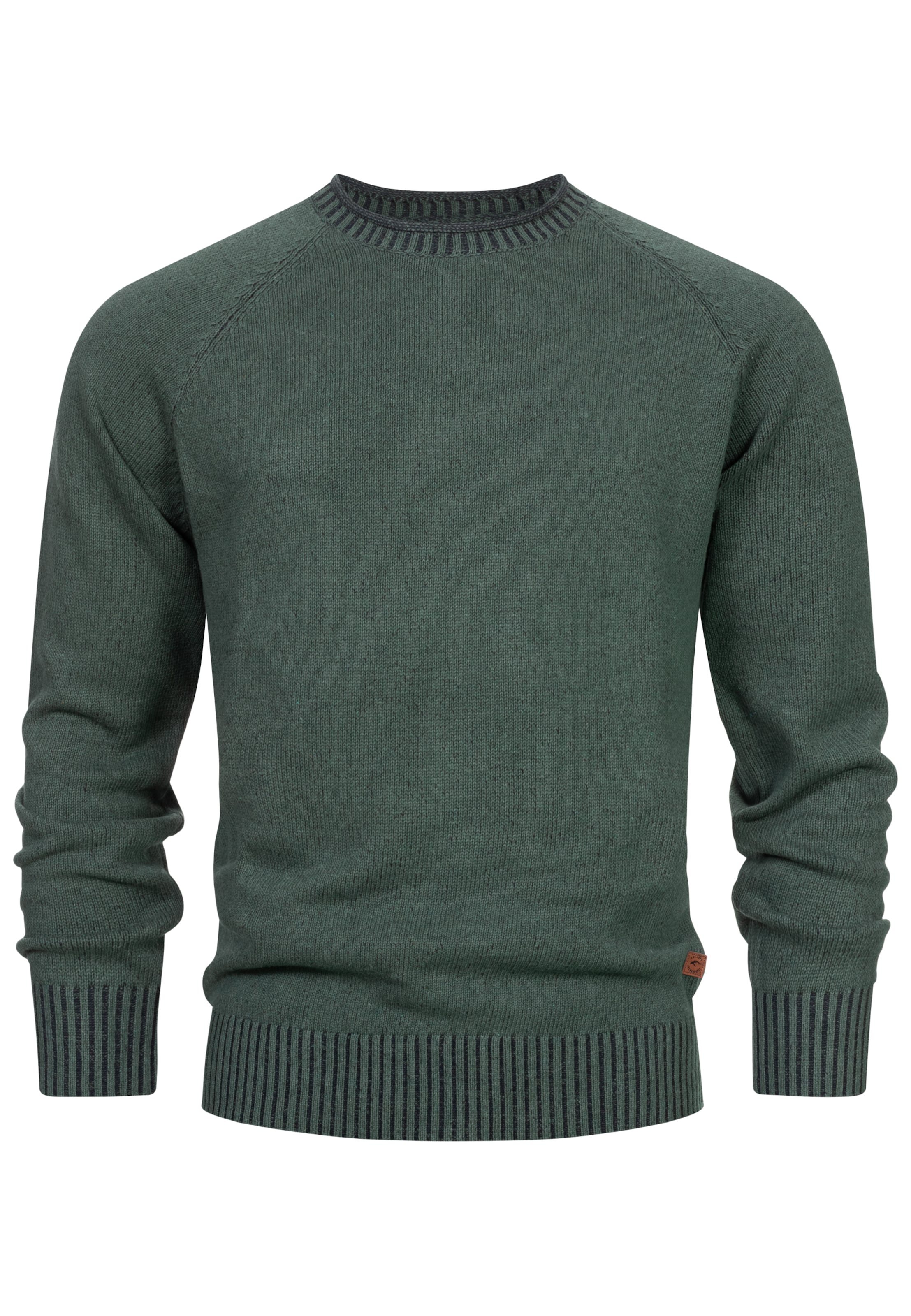 INDICODE JEANS Sweater 'Massum' in Green: front