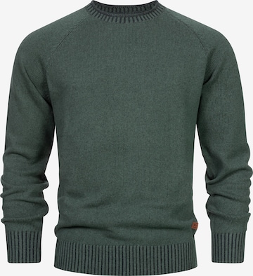 INDICODE JEANS Trui 'Massum' in Groen: voorkant