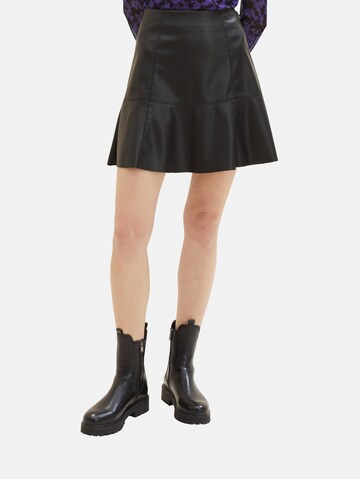 TOM TAILOR DENIM Skirt in Black: front