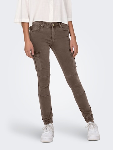 ONLY Slim fit Cargo Pants 'ONLMISSOURI' in Grey: front
