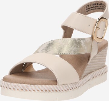 JANA Sandals in Beige: front