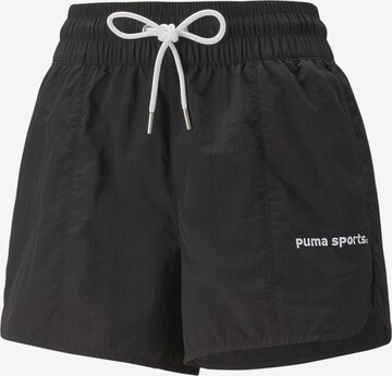 PUMA Workout Pants in Black: front