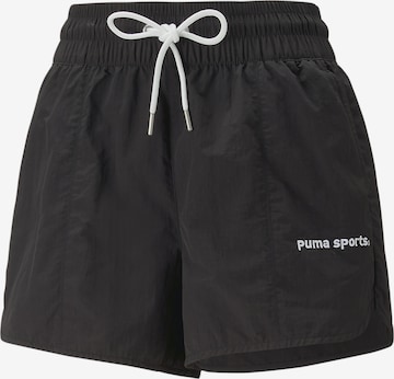 PUMA Regular Sportbroek in Zwart: voorkant