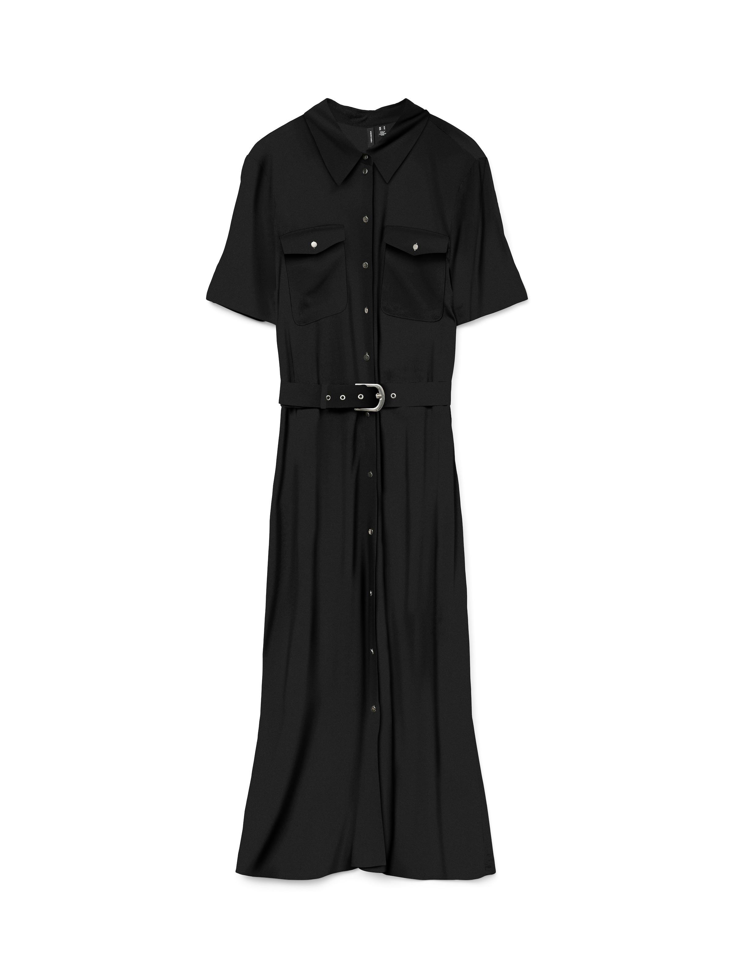 VERO MODA Sukienka koszulowa 'VMEASY JOY' w kolorze czarny: przód