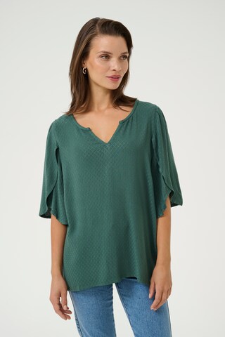 Kaffe Blouse 'KA Mona' in Groen: voorkant