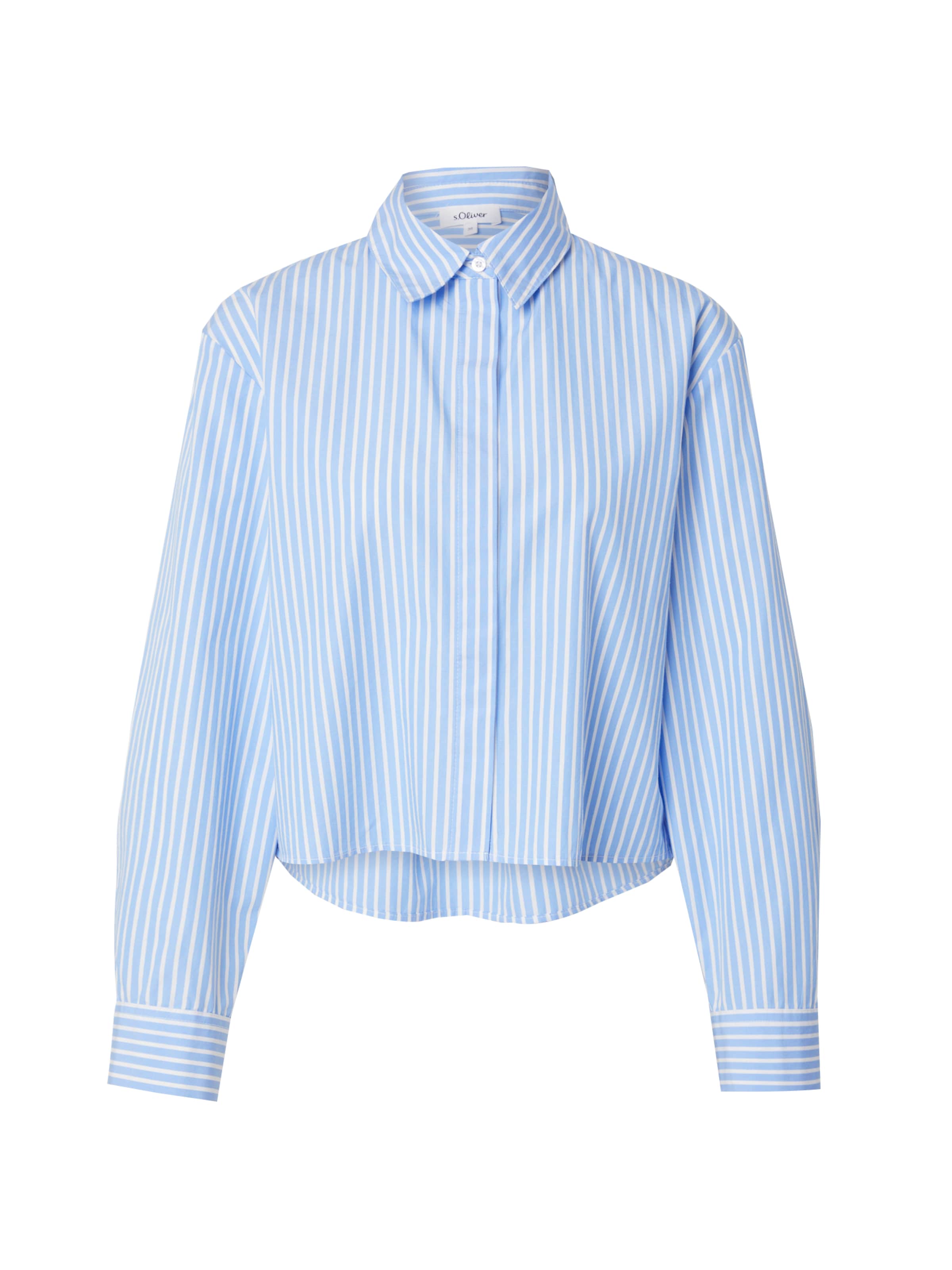 s.Oliver Blouse in de kleur Lichtblauw / Wit, Productweergave