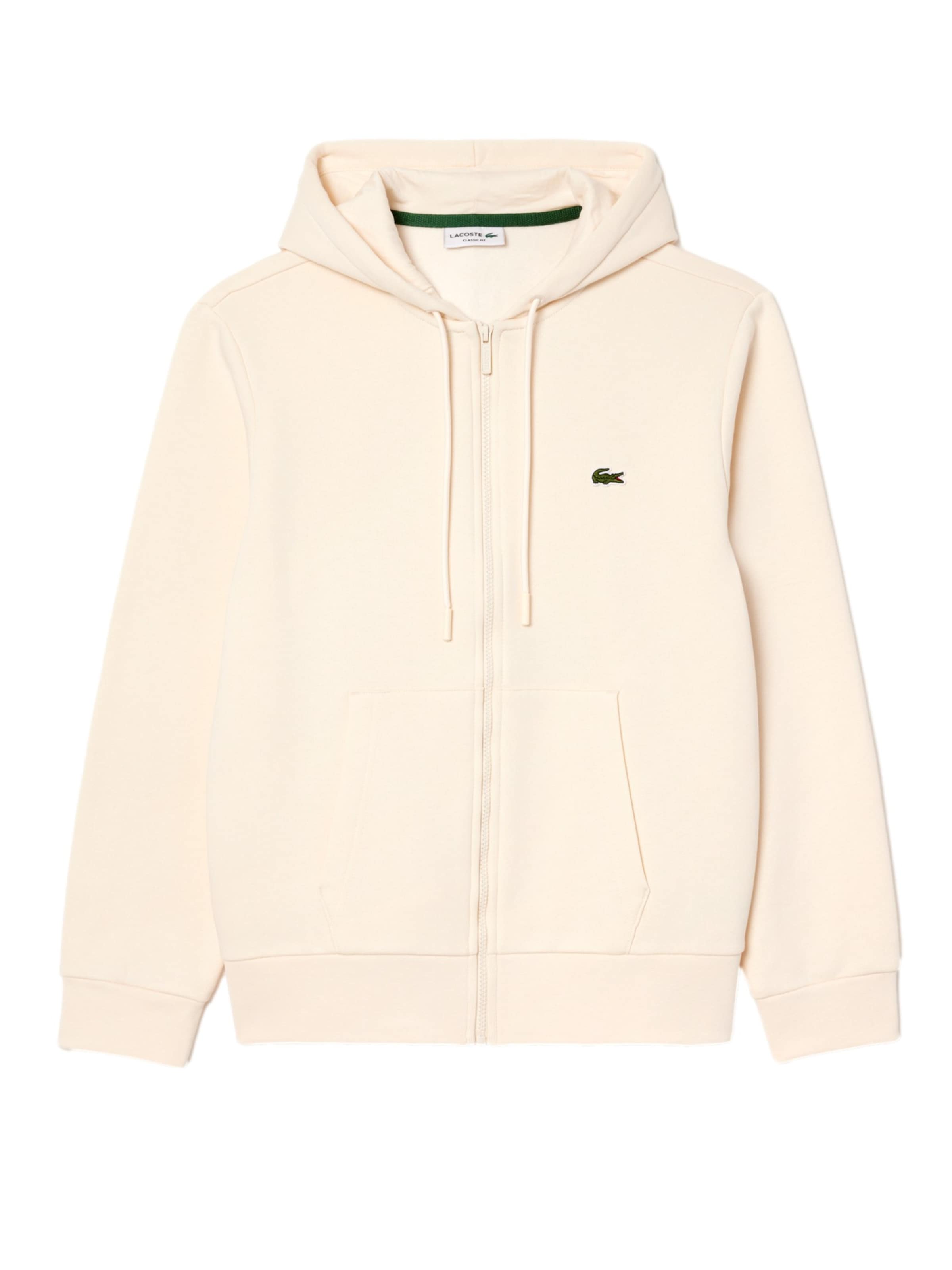 Veste de survêtement LACOSTE en beige : devant