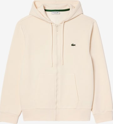 Veste de survêtement LACOSTE en beige : devant