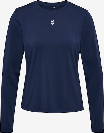 T-shirt fonctionnel Hummel en bleu : devant