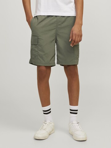 Jack & Jones Junior - Calções de banho 'JPSTFiji' em verde: frente
