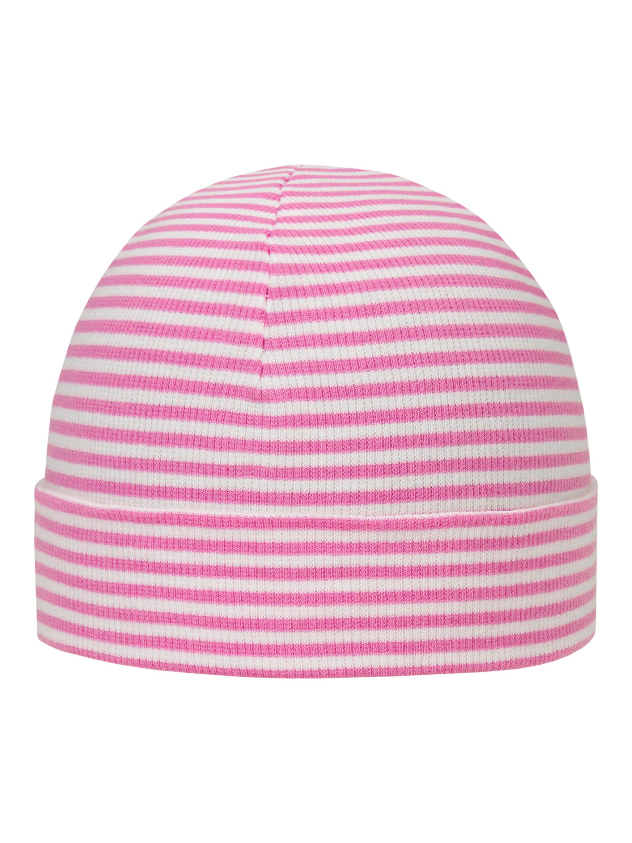 DÖLL Beanie 'Trikot-Topfmütze' in Pink: front