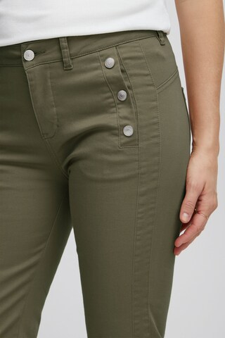 Fransa Slim fit Pants 'Frmax' in Green