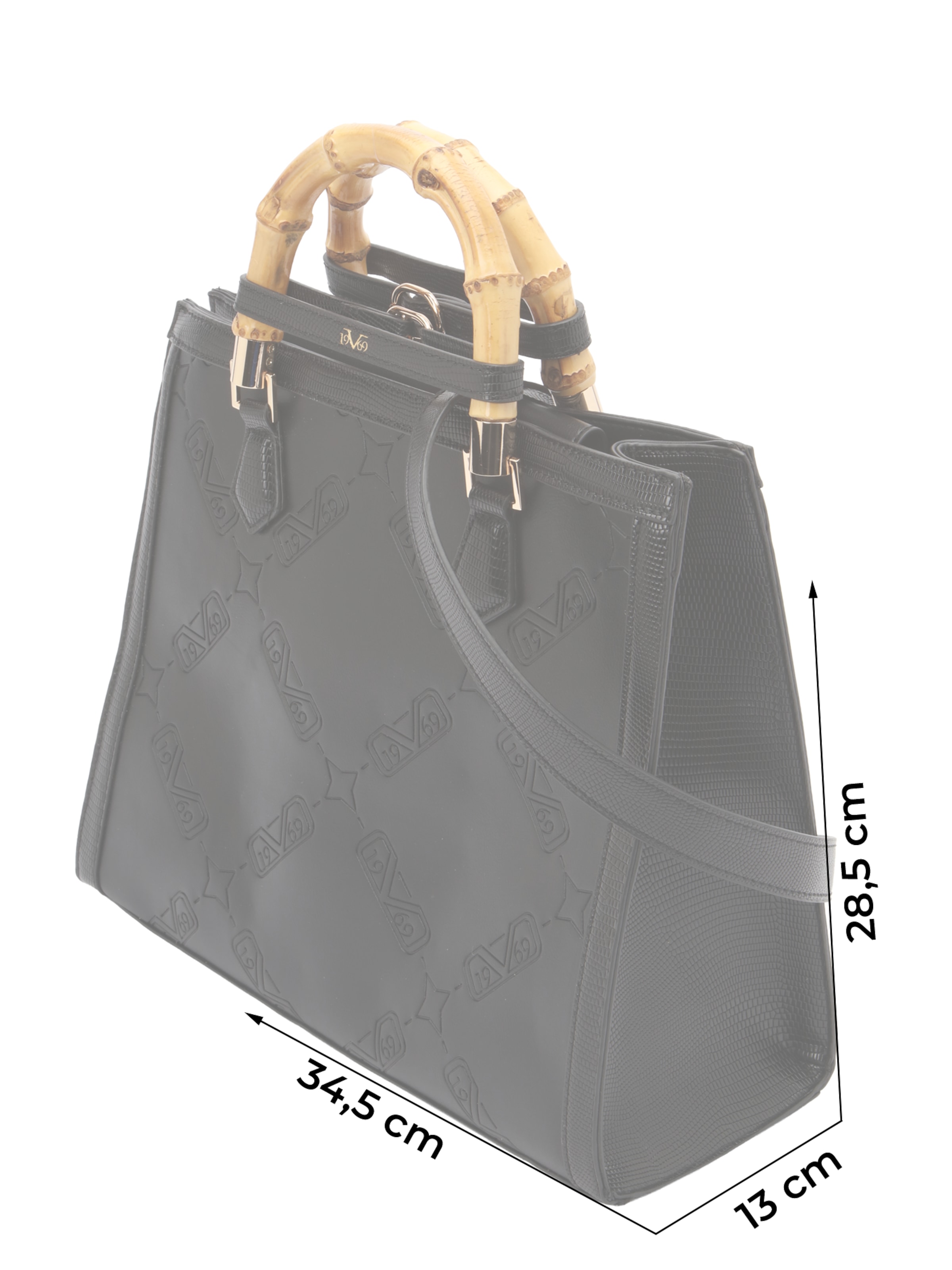 19V69 ITALIA Handtasche 'Lene Large' in Schwarz