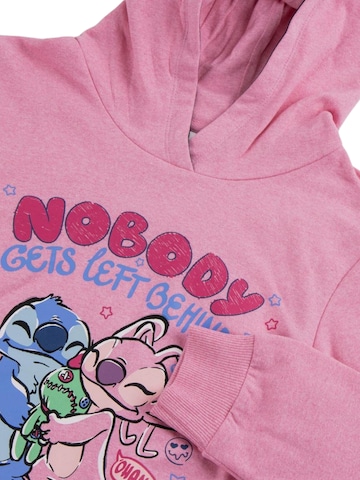 DISNEY Trui 'Stitch Hoodie Meisjes – Roze – Lange Mouwen – Disney Sweater' in Roze